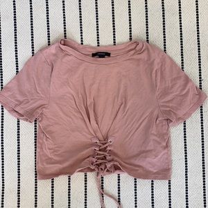 Pink crop top